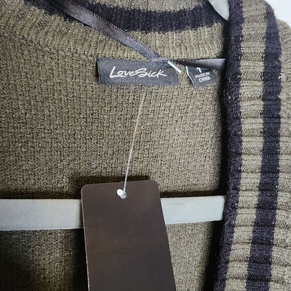 2X 18W 20W Torrid Green Long Sweater Cardigan Give Me A Break Lovesick Relaxed F - Picture 4 of 7